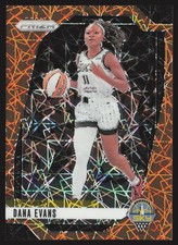 2024 Panini Prizm WNBA #72 Dana Evans Orange Velocity Prizms