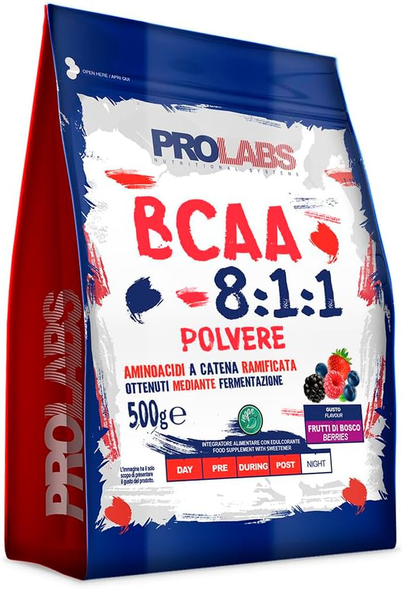 BCAA 8.1.1 Polvere Vegana 500g con Vitamina B6 | Recupero Muscolare Top