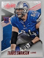 2014 TRAVIS SWANSON PANINI ABSOLUTE DIE CUT RED PARALLEL ROOKIE CARD RC #134