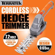 7.2V Cordless Hedge Trimmer 2 in 1 Electric Handheld Multi Tool Bush Cutter