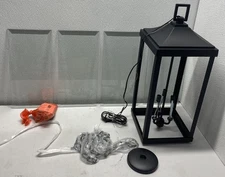 Progress Gibbes Textured Black Outdoor Hanging Lantern 3 Light 10 inch