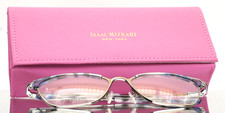 ISAAC MIZRAHI IM30053 GU Silver Womens Semi Cat Eye Eyeglasses 53-16-135 B:40