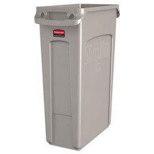 Rubbermaid Commercial 354060BG 23 gal Rectangular Receptacle w/ VC - Beige New