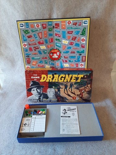 Vintage Brettspiel DRAGNET Jack Webb Sergeant Friday Detective Crime Fighter Spielzeug