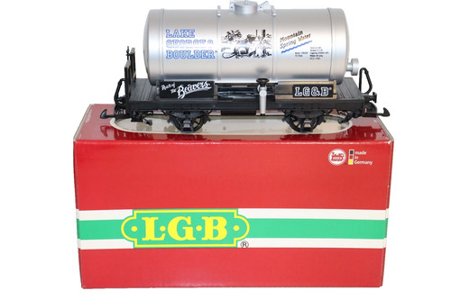 LGB Lehmann 41400 modelo de tren vagón cisterna "Lago George & Boulder" embalaje original | Condition: Gebraucht