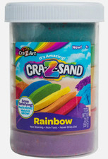 Cra-Z-Art Cra-Z-Sand Rainbow Sand, 1 Multicolor Sand Toy Set, 1.25lb Jar, Unisex
