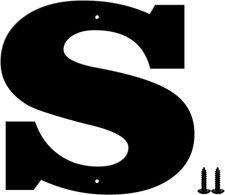 3 Inch Modern Black Metal House Numbers and Letters for Outdoor Signs - Easy Ins