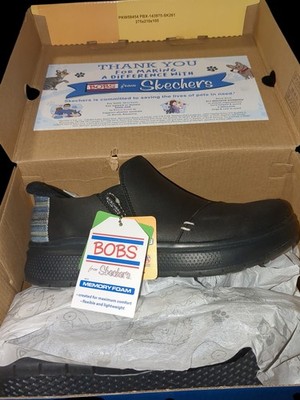 Bobs Ladies Skechers, New In Box, Size 5.5, Memory Foam Insoles,Black, Slide On