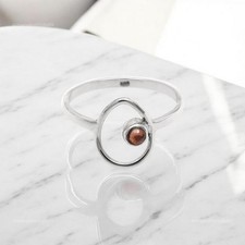 Christmas Gift Garnet Gemstone Root Chakra Boho Ring Size 6 925 Solid Silver