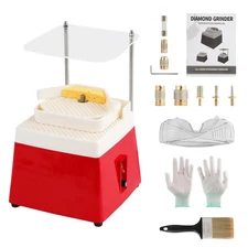 110V 4200r/Min Stained Glass Kits, Stain Glass Grinder with Double Layer