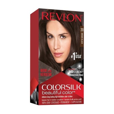 Permanent Hair Color Dye Brown Black Shade 20   5 Pack Long Lasting Coverage