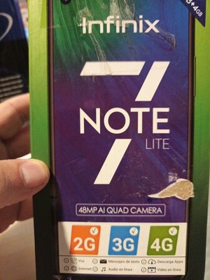 Infinix Note 7 Lite X656 Cellphone (Green 128GB 4GB) Unlocked Carrier, DualSIM