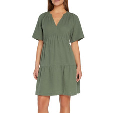 GAP Tiered 100% Cotton Gauze Dress, Green, Size XXL, NWT