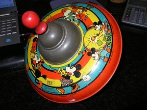 9 " Fritz Bueschel Walt Disney Enterprises Spinning Top 1930's Hackettstown NJ