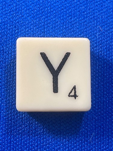 Kunststoff SCRABBLE Fliesen Elfenbein Schwarz Buchstaben als Ersatz, Basteln Alphabete Spielen - Bild 27 von 29