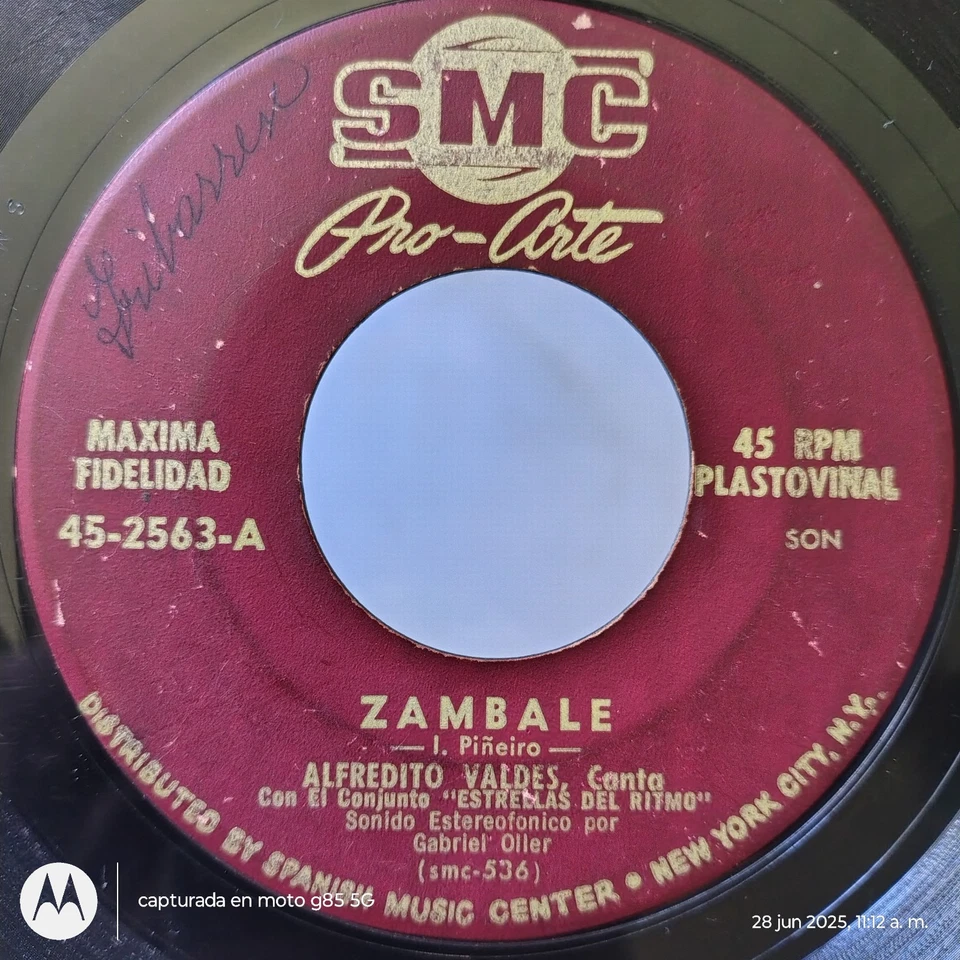 Alfredito Valdes - BUSCA EL ALFILER / CUBAN SON - SMC 45 HEAR - Image 2 of 2