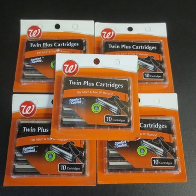 TWIN PLUS CARTRIDES FITS ATRA & TRAC II - 5 PACKAGES 10 EACH