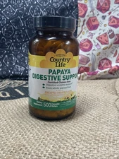 Papaya Digestive Support, Pineapple Papaya, 500 Chewable Wafers