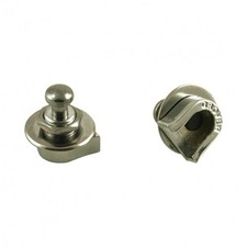 Grover Quick Release Straplocks Nickel with buttons and screws