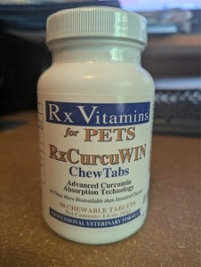 curcumin vitamins for pets Rx CurcuWIN CHEW TABS 90