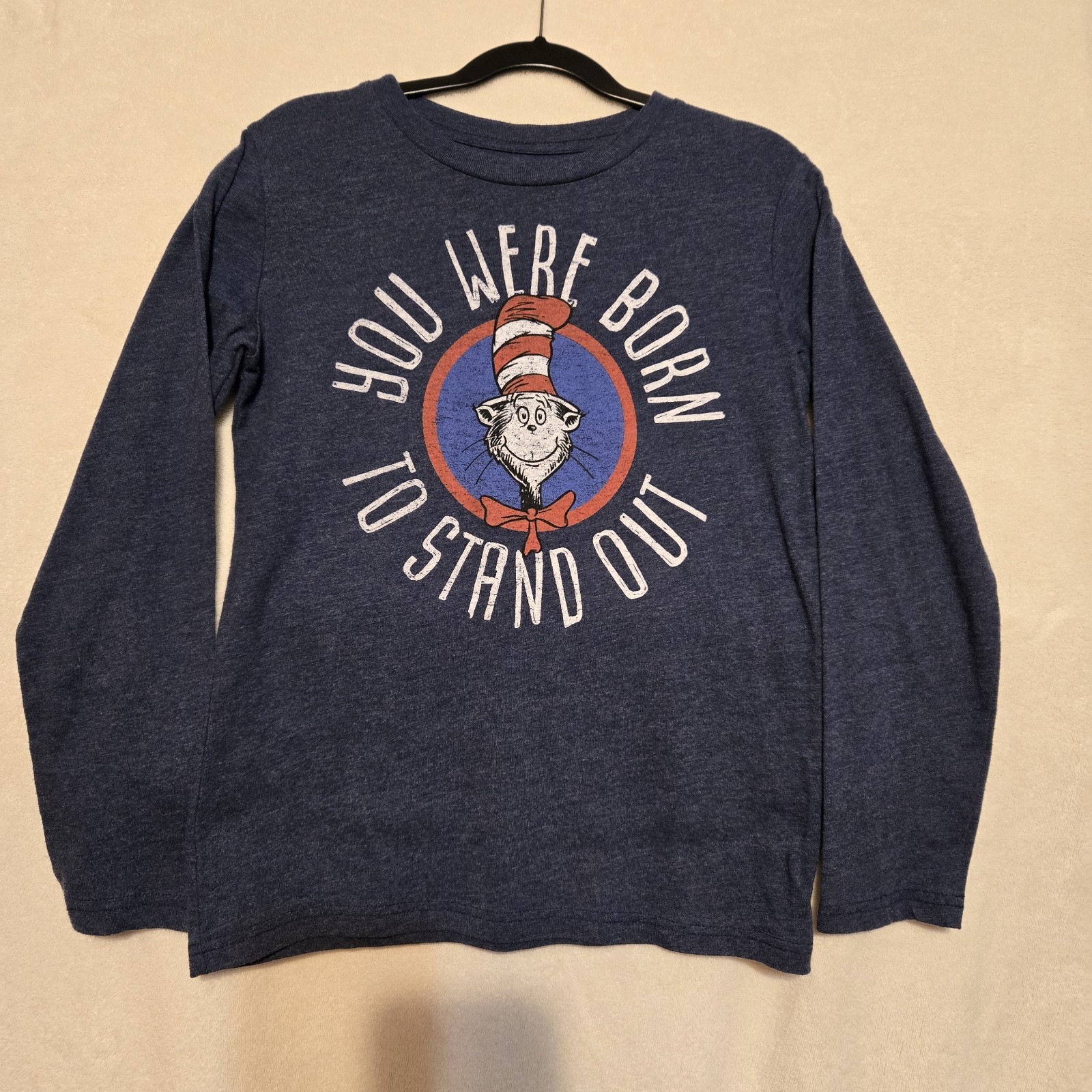 Boys Dr Seuss Cat In The Hat You Were Born To Stand Out Graphic T-Shirt Size 8