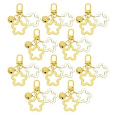 10Pcs, Star Keychain Keychain Charms Yellow