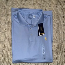Polo Ralph Lauren performance Men's Blue Polo Shirt NEW 115