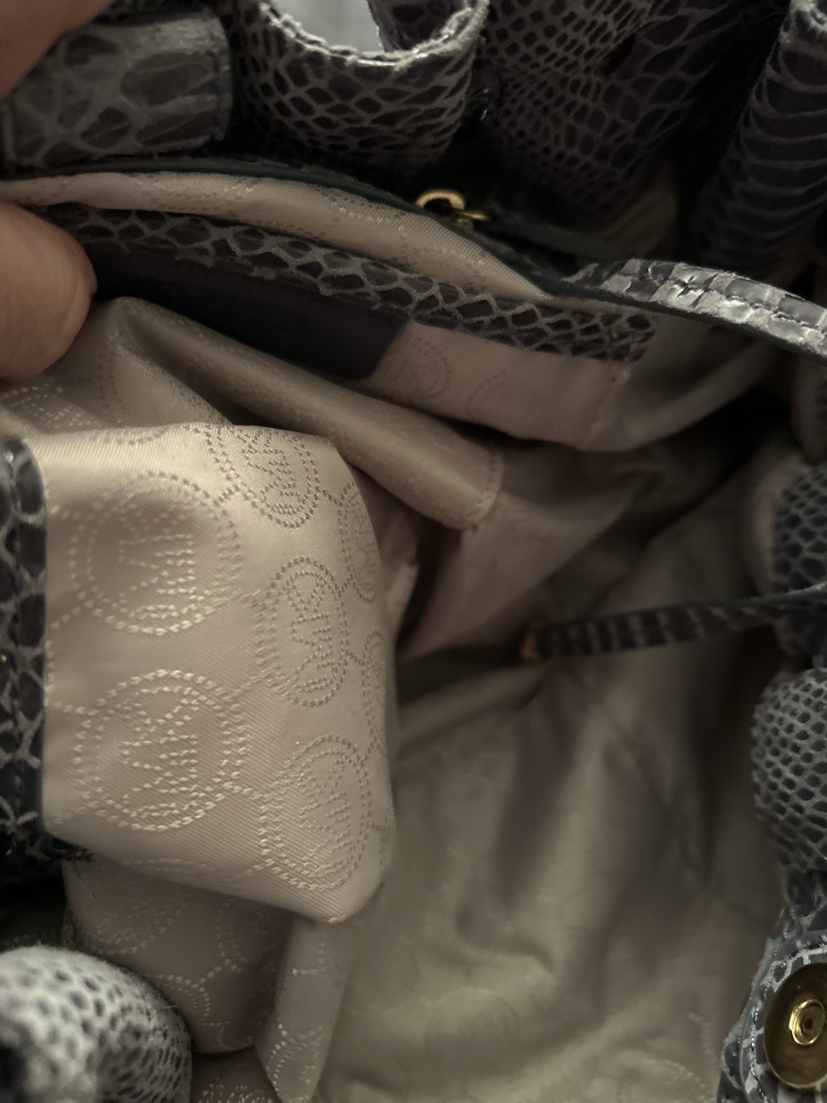 MICHAEL KORS PYTHON  CONVERTIBLE SHOULDER BAG - E… - image 8