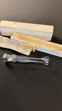 Antique Rogers Bros. Silverpalte Sugar Tongs inoriginal Box with Paperwork