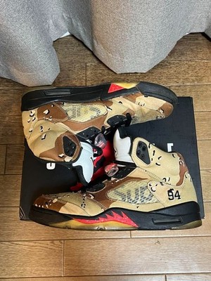 Nike Air Jordan 5 Retro x Supreme Desert Camo Brown 824371-201
