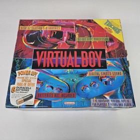 Nintendo Virtual Boy Console CIB AC Adapter Tennis Wario Land Red Alarm TESTED