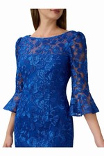 Adrianna Papell Women's Dress Royal Blue Embroidery, Size 6
