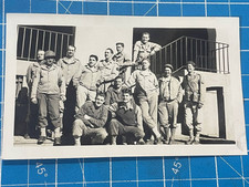Photo WW2 US soldiers posing in uniform 2.75" X 4.5"