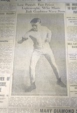 DEC 27, 1910 NEWSPAPER #2382- LEW POWELL BOXING+ GEORGE HACKENSCHMIDT WRESTLING 