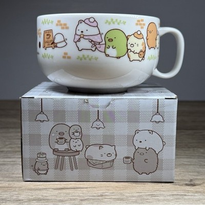 Sumikko Gurashi Suppe Kaffee Becher Café Keramik Breite Tasse San-X Japan Neu Geöffnete Box