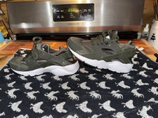Nike Air Huarache Run Cargo Khaki Color Sneaker Shoes Size 6 Youth