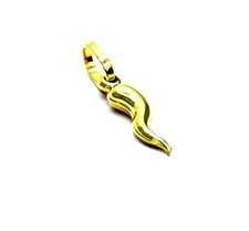 PEGASO GIOIELLI - Ciondolo Oro Giallo 18k (750) Pendente Piccolo Corno Cornetto