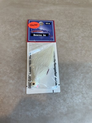 Challenger Bucktail Jig Hook 1/8 oz Glow 