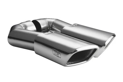 2x Auspuffblende Endrohre für VW TOUAREG 7LA 7L6 7L7 Edelstahl 105x80mm - Bild 1 von 3