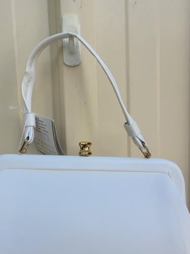 Vintage Sheldon White Small Purse Handbag - Picture 5 of 10