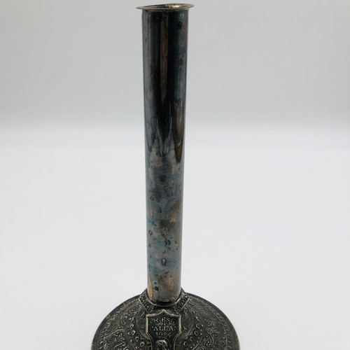 Vintage Priests of Pallas 1924 Kansas City Missouri Plated Candle Holder Vase - Picture 3 of 11