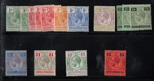 British Honduras #75 - #84 Very Fine Mint Original Gum Hinged Set With Shades