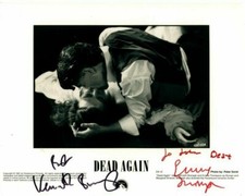 KENNETH BRANAGH and EMMA THOMPSON Signed 8x10 DEAD AGAIN Photograph - To John