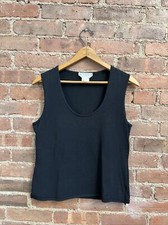 Max Mara Women s Neck Tank Sweater, Sz Medium Black