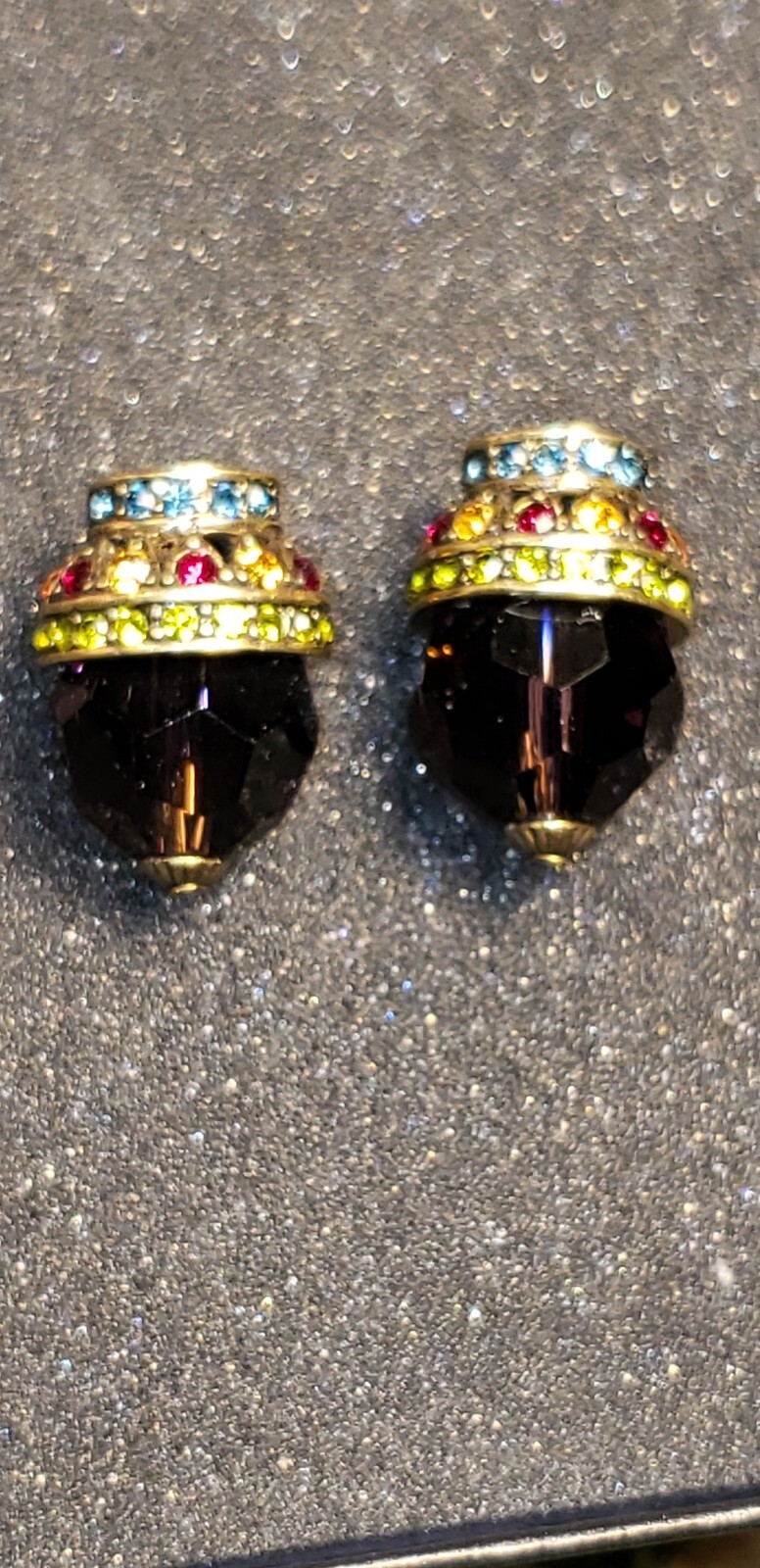 Heidi Daus Interchangeable DANGLING Earrings Clip… - image 21