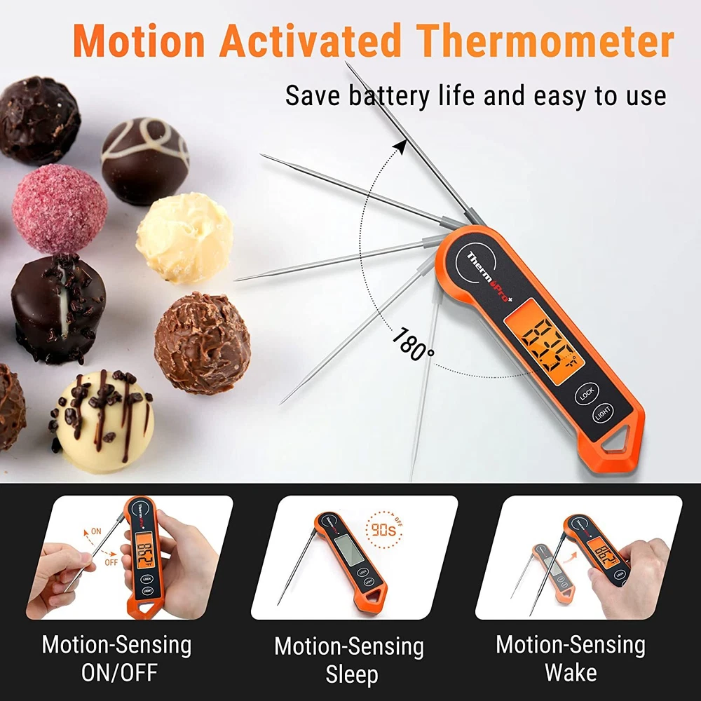 Meat Thermometer for Cooking, Waterproof Kitchen Cooking Food Instant Read