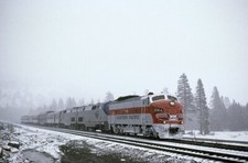 Western Pacific 806A at Soda Springs Road, April 17, 2004 5 x 7 Photo