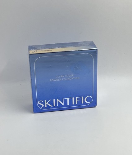 SKINTIFIC Ultra Cover Powder Foundation #01 VANILLA Full Coverage Antioxidant AN