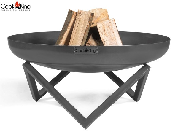 Cookking 111374 Feuerschale Feuerstelle Terrassenschale „Santiago“ 80Cm-image