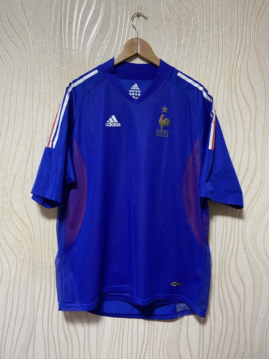 ウェア 2002 France Offical jersey FRANCE 2002 2003 2004 HOME SHIRT JERSEY AUTHENTIC PLAYER